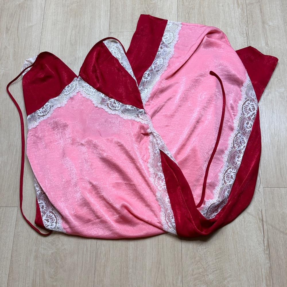 NEW FREE PEOPLE some kind of love maxi slips in sweetie pink, XL - Picture 5 of 8